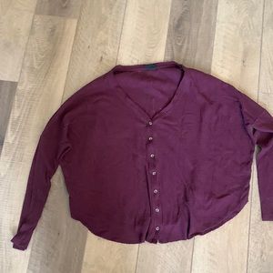 Urban Outfitters Purple Waffle Long Sleeve Cardigan Top